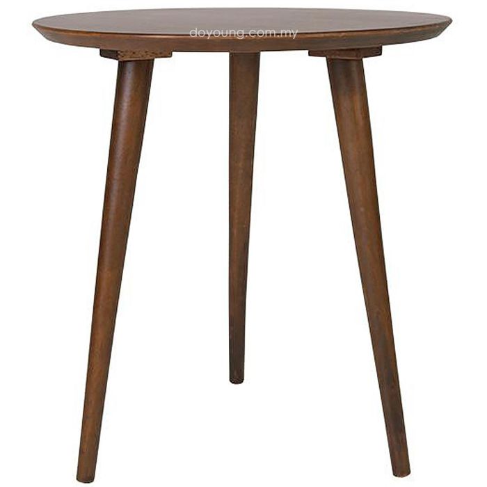 ZEPHYRA II (▲51H55cm Rubberwood - Walnut) Side Table