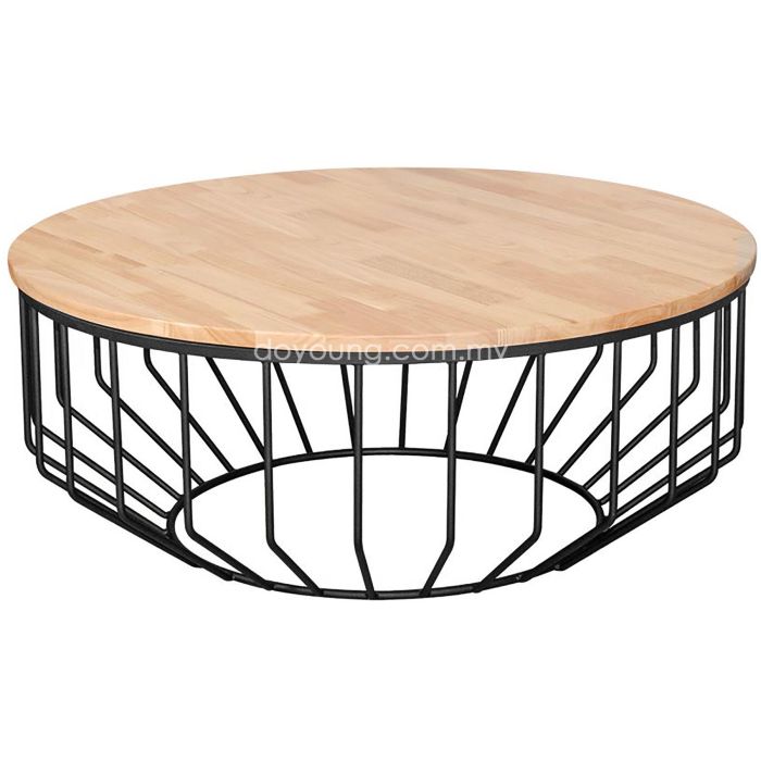 WIRED (Ø100cm Rubberwood) Coffee Table (replica)