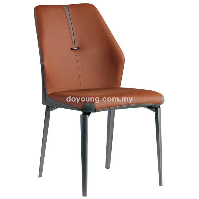 RADNOR (Faux Leather Set-of-2) Side Chair (SHOWPIECE)