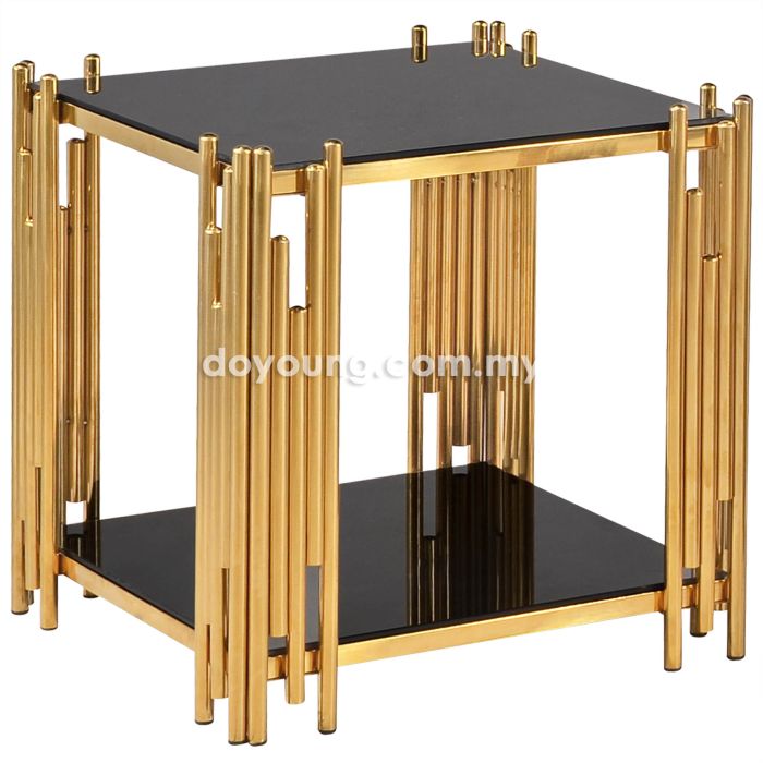 LORENTZ II (▢45H51cm Glass, Gold) Side Table