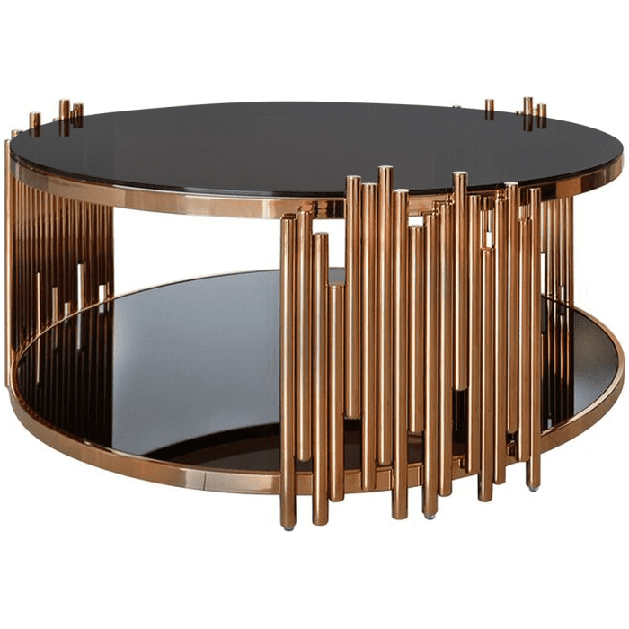 LORENTZ (Ø90cm Rose Gold) Coffee Table (PG SHOWPIECE x1)