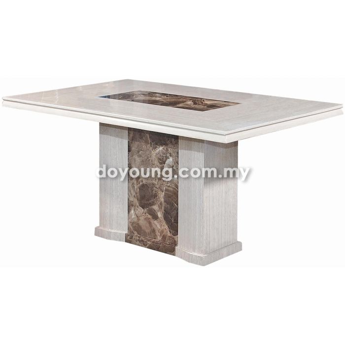 TRUENO (150/180/210cm T50mm - Fully Faux Marble) Dining Table