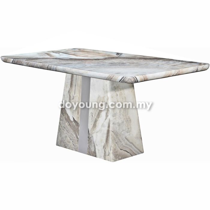 MITONI (160/180/210/240cm T50mm Fully Faux Marble) Dining Table