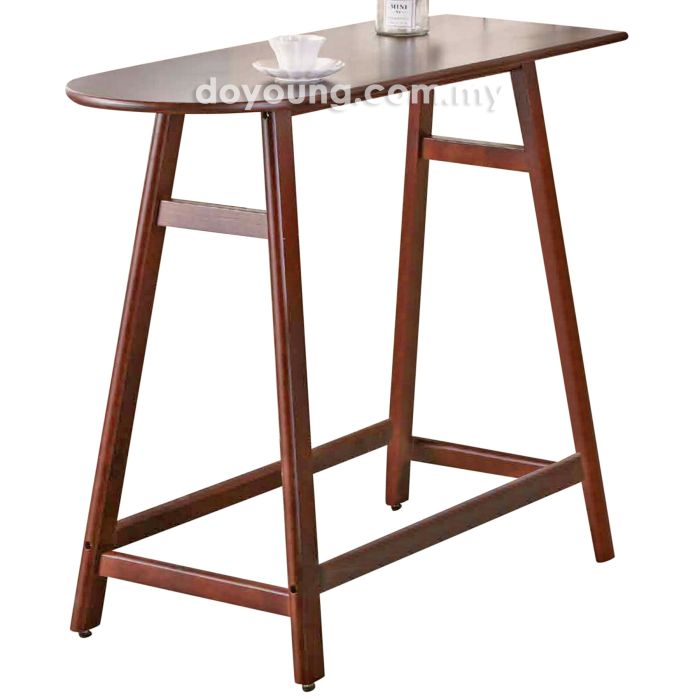 MALLOREN (120H100cm Solid Wood - Reddish Dark Brown) Bar Table*