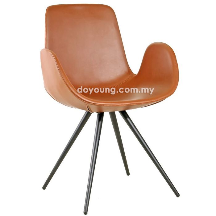 MAONA (Faux Leather) 360° Swivel Armchair