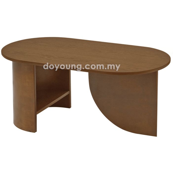 MARIO (Oval105x55cm Walnut) Coffee Table