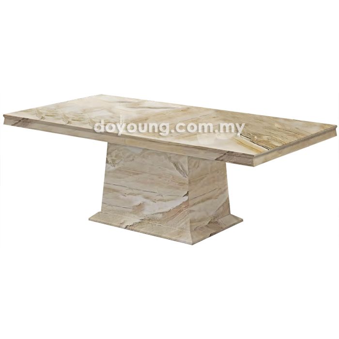 MITONIKA II (200x100cm Fully Faux Marble - Brown) Dining Table