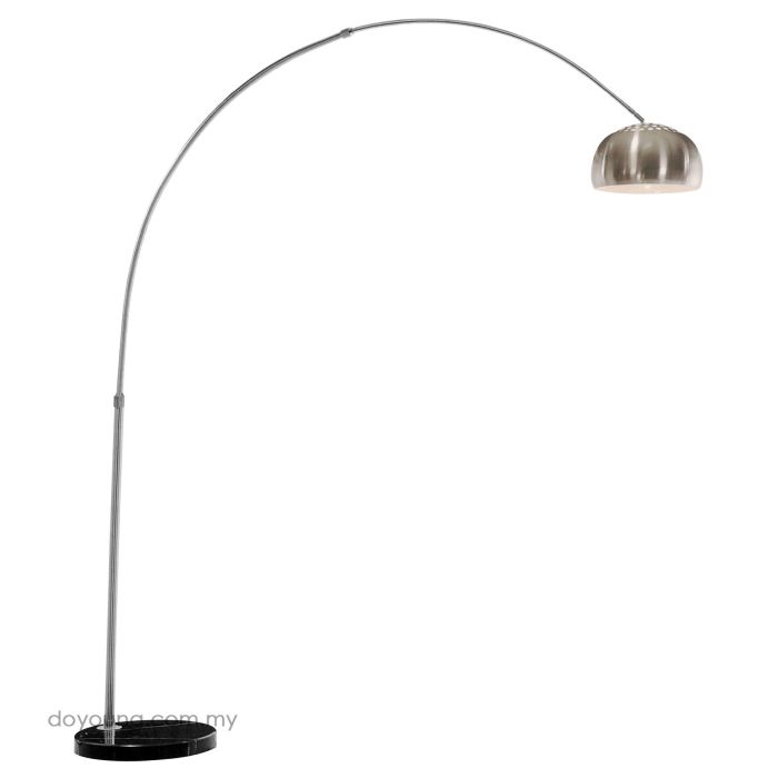 CHEYNE Long Necked Floor Lamp with Marble Base