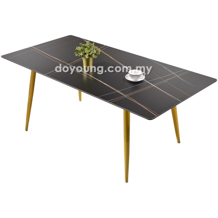 MONIKA II (140/150/160/180cm Matte Gold Leg) Dining Table