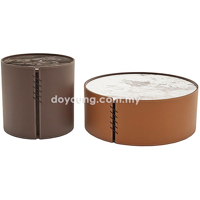 NOLAN III (Ø80,50cm Set-of-2 Ceramic) Coffee Tables