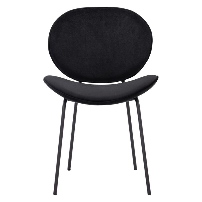 ORMER (54cm Velvet Black) Side Chair (SA SHOWPIECE)