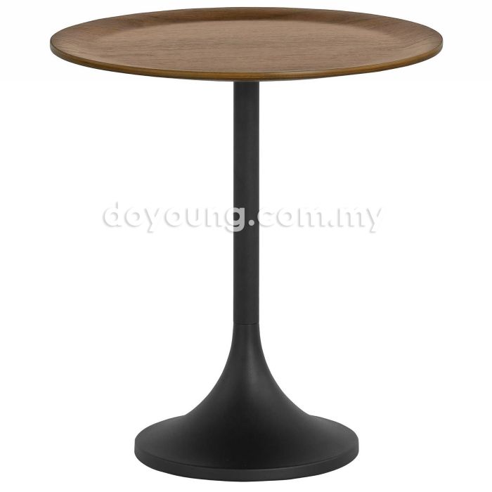 PALDO (Ø48H53cm Walnut) Side Table