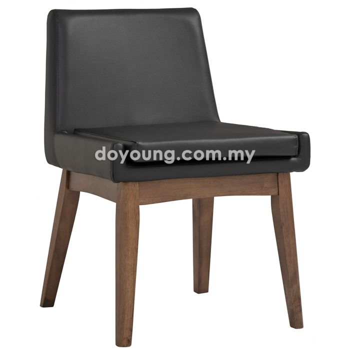 PETITE (Walnut Leg, Faux Leather) Side Chair (replica)*