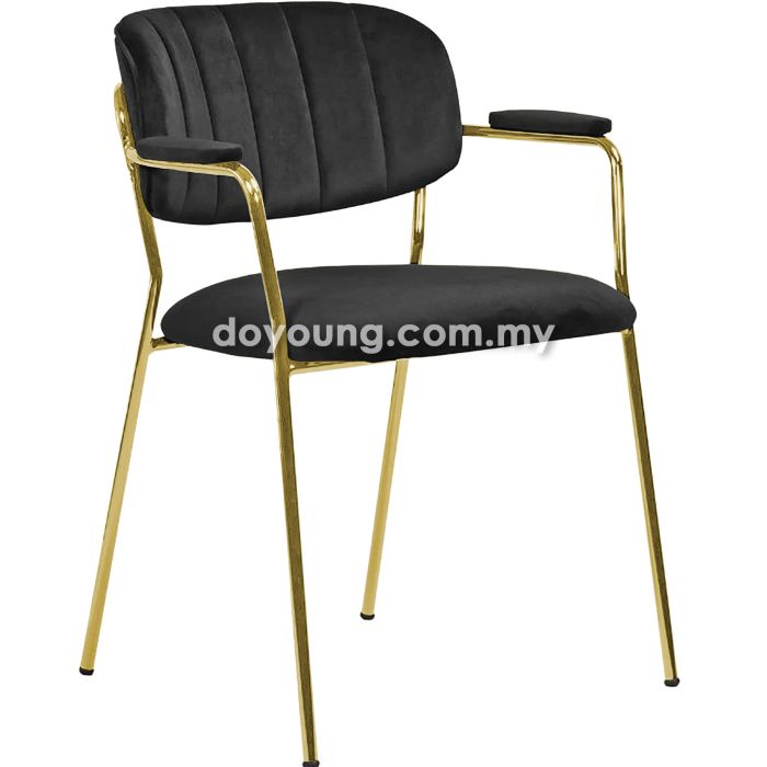 POLINA (Gold, Black) Armchair