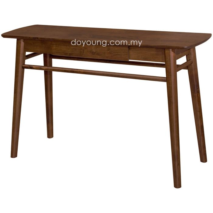 RITO (120x35cm Rubberwood - Walnut) Console Table