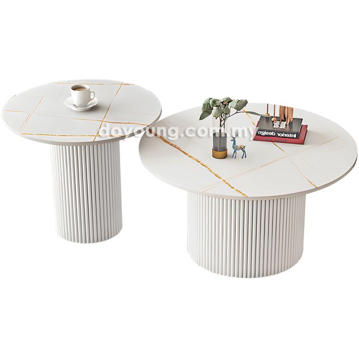 INDIRA III (Ø80,60cm Set-of-2 Sintered Stone) Coffee Tables