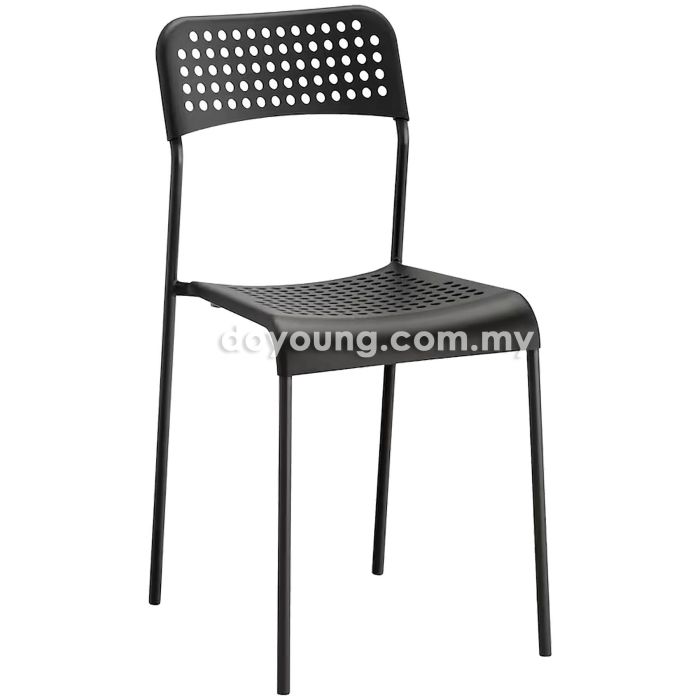 SANAM (PP - Black) Stackable Budget Side Chair