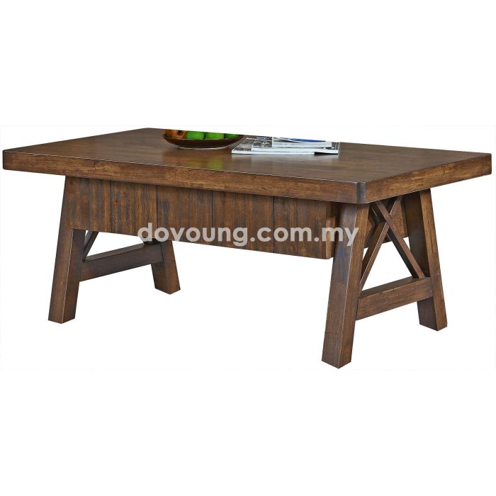 SAVANAH (110x60cm Rubberwood+Acacia Wood) Coffee Table