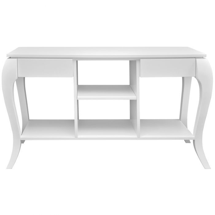 STEGLITZ (120x40cm Rubberwood - White) Console Table (PG SHOWPIECE x1)