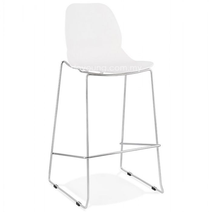 JULIETTE (SH78cm White) Stackable Bar Chair (EXPIRING)