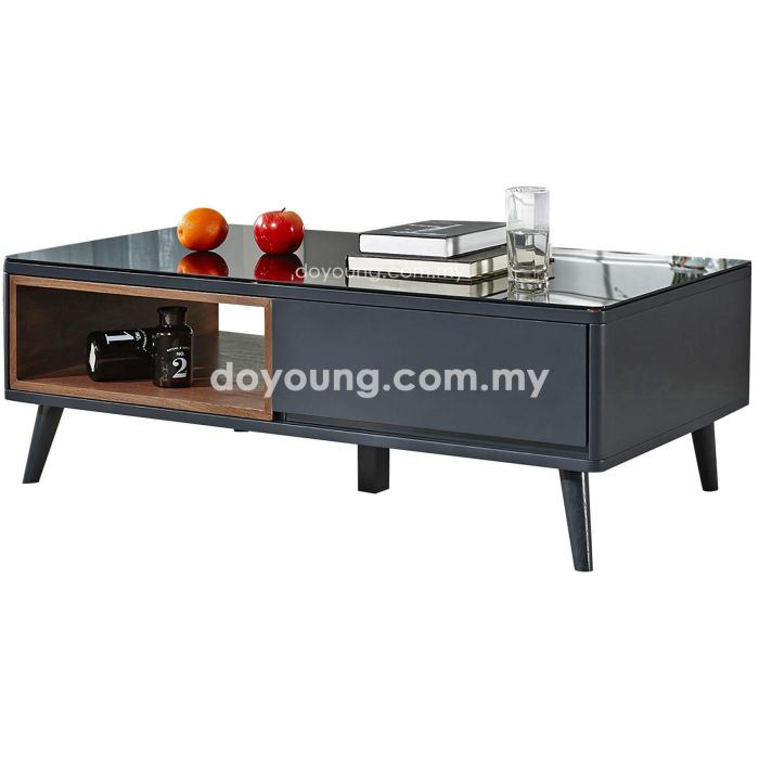 SVEND (110x60cm Glass Top) Coffee Table (PG SHOWPIECE)