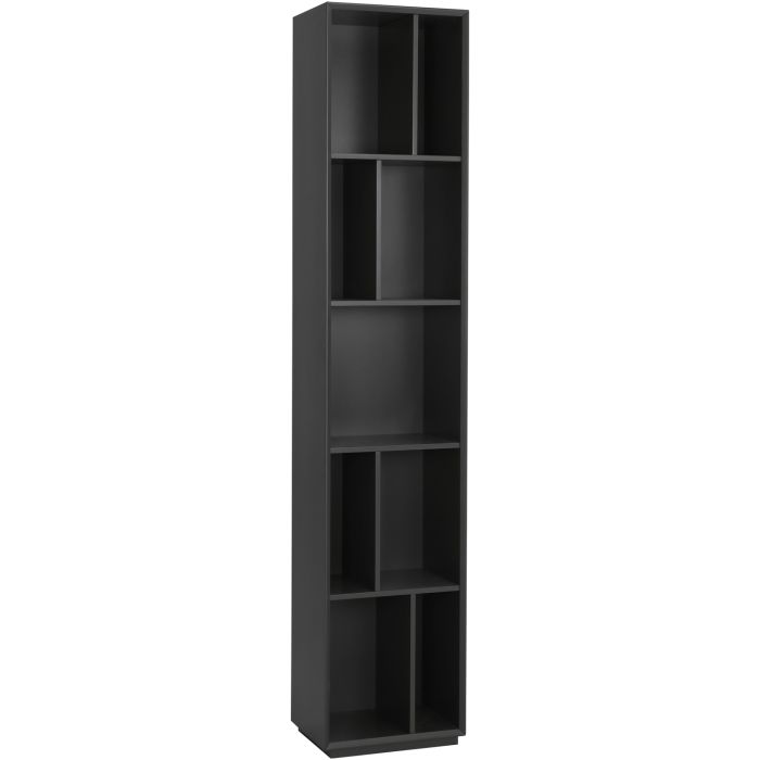 TRISTAN (44H213cm Dark Grey) Bookcase (SA SHOWPIECE)
