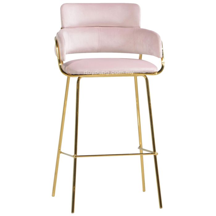 BRITTA (SH77cm Gold) Bar Chair
