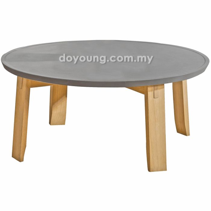 TOBIN II (Ø90cm Concrete) Coffee Table