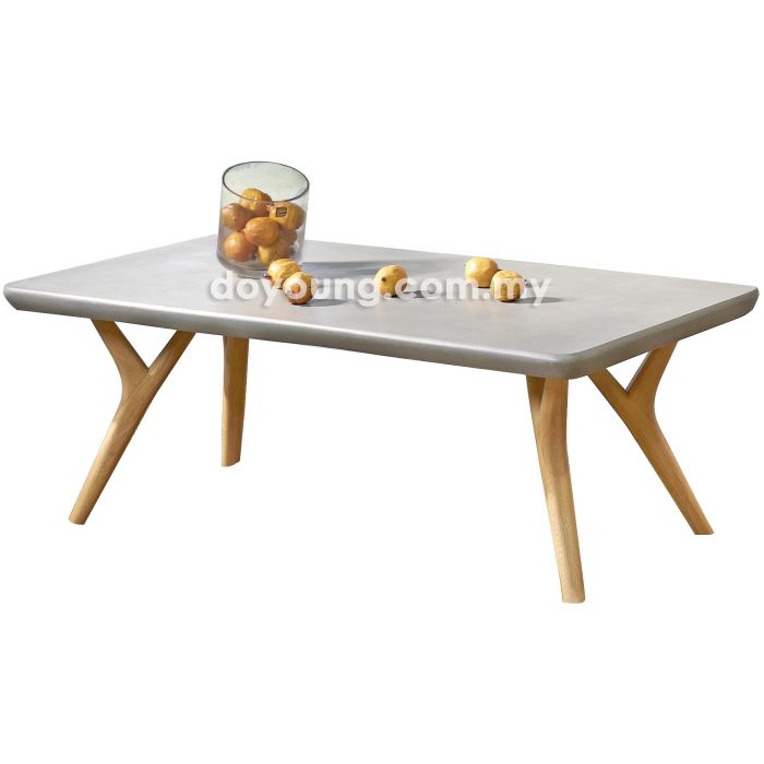 TUSKA (120x60cm Concrete) Coffee Table