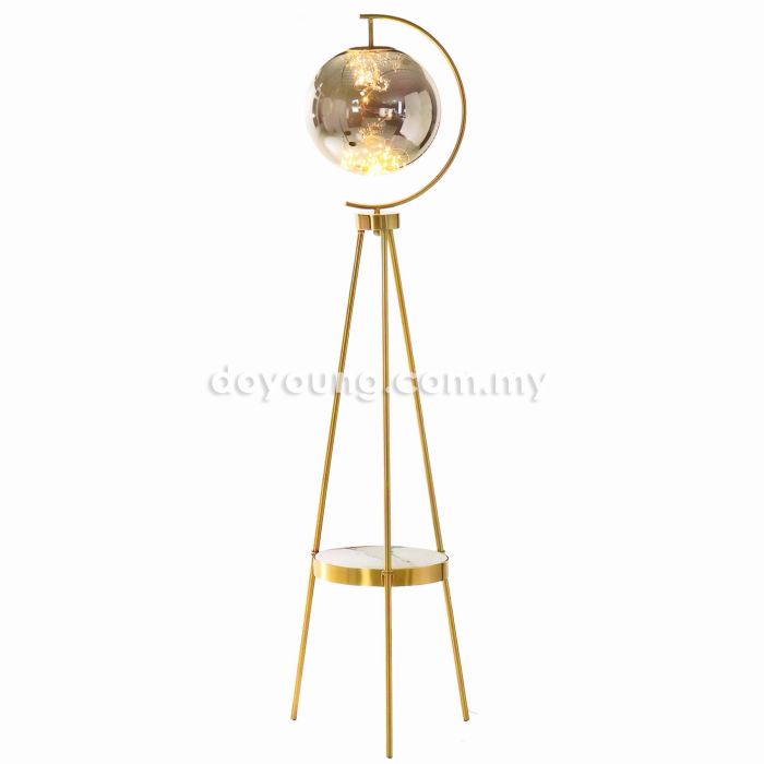 GARDIA (Ø28H173cm Gold) Floor Lamp 