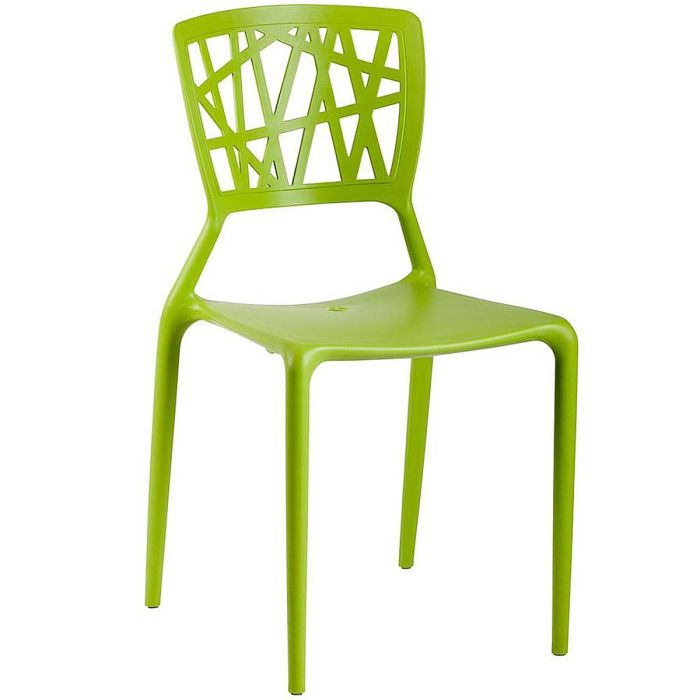 VIENTO (Green) Stackable Side Chair (PP replica)