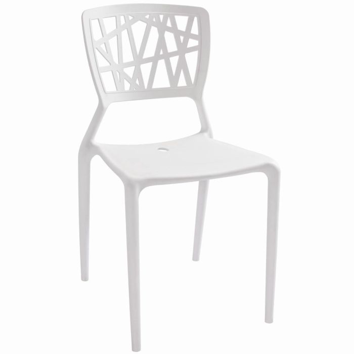 VIENTO (White) Stackable Side Chair (PP replica)