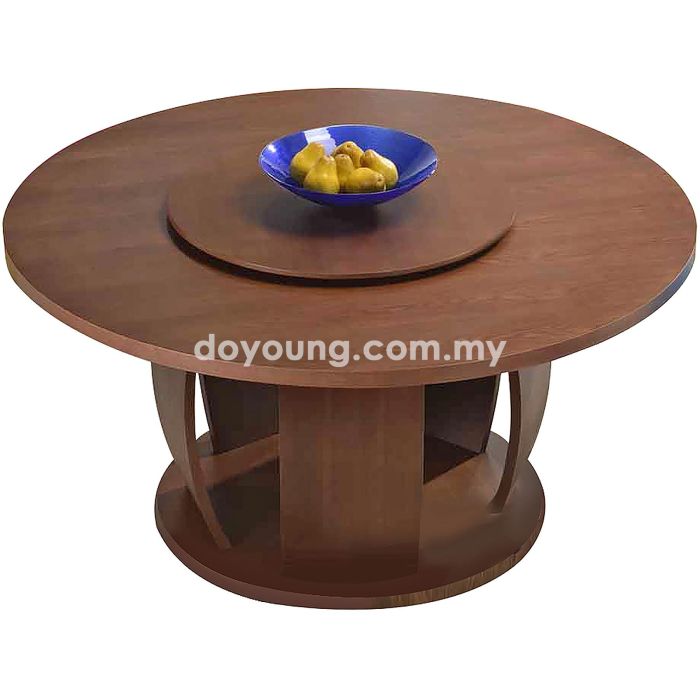 VINCENTE (Ø150cm) Dining Table with Lazy Susan