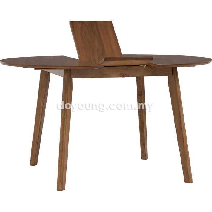 WEBER (Ø105-Oval135cm) Expandable Dining Table (Internal Leaf)*