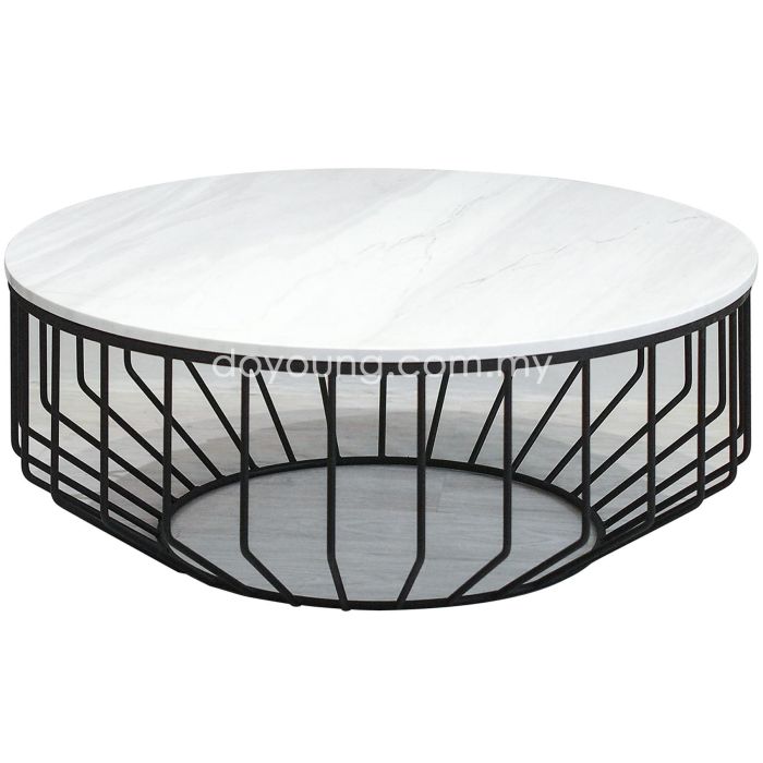 WIRED (Ø100cm Marble) Coffee Table (CUSTOM replica)