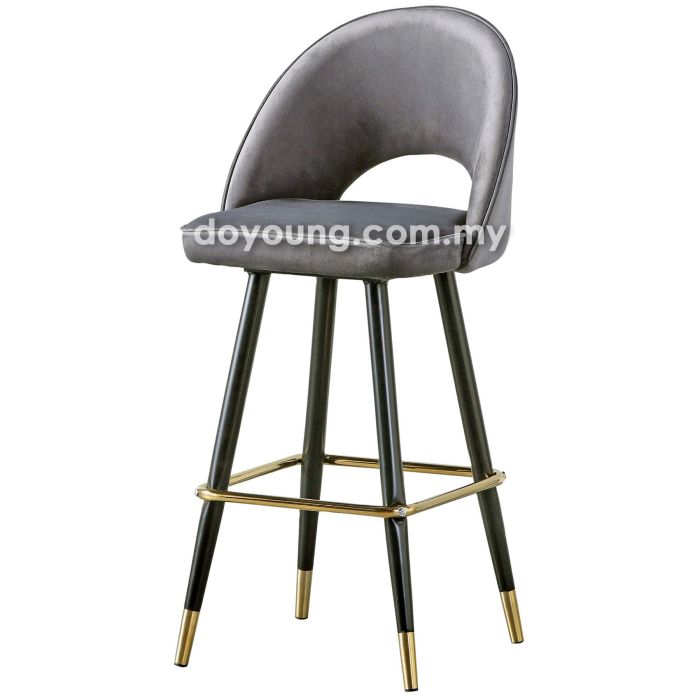 FIONA II (SH73cm Gold,Velvet) Bar Chair (SA SHOWPIECE)